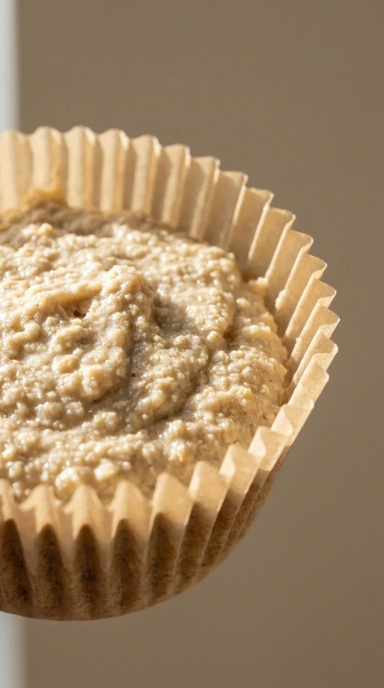 Low Calorie Protein Muffins: Almond and Oat Power – step 6: Fill the liners