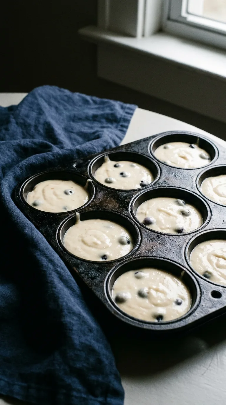 Low Sugar Protein Muffins: Almond-Whey Breakfast Bites – step 5: Fold and fill