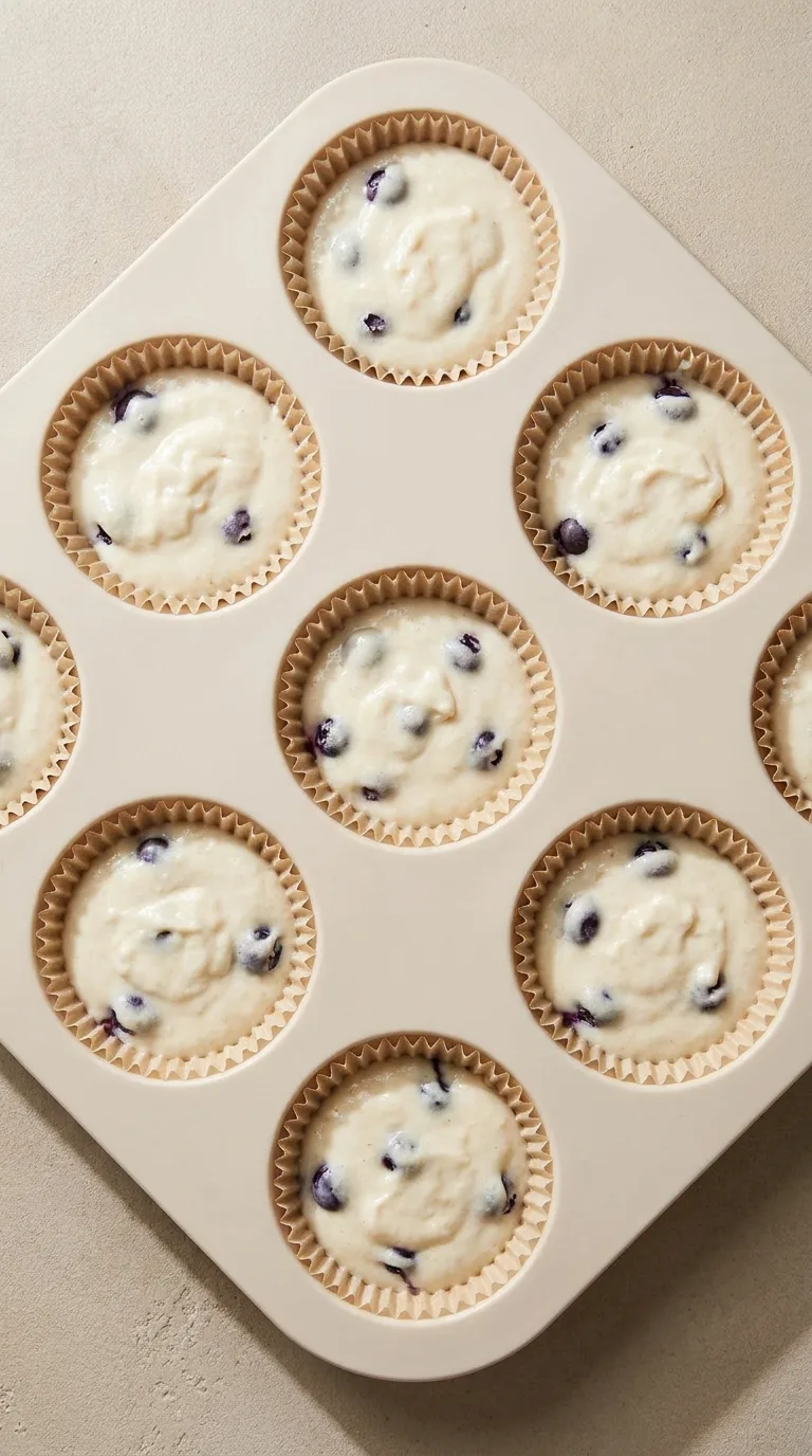 Fluffy Dairy-Free Protein Muffins: High-Protein Oat Cakes – step 5: Fill the liners