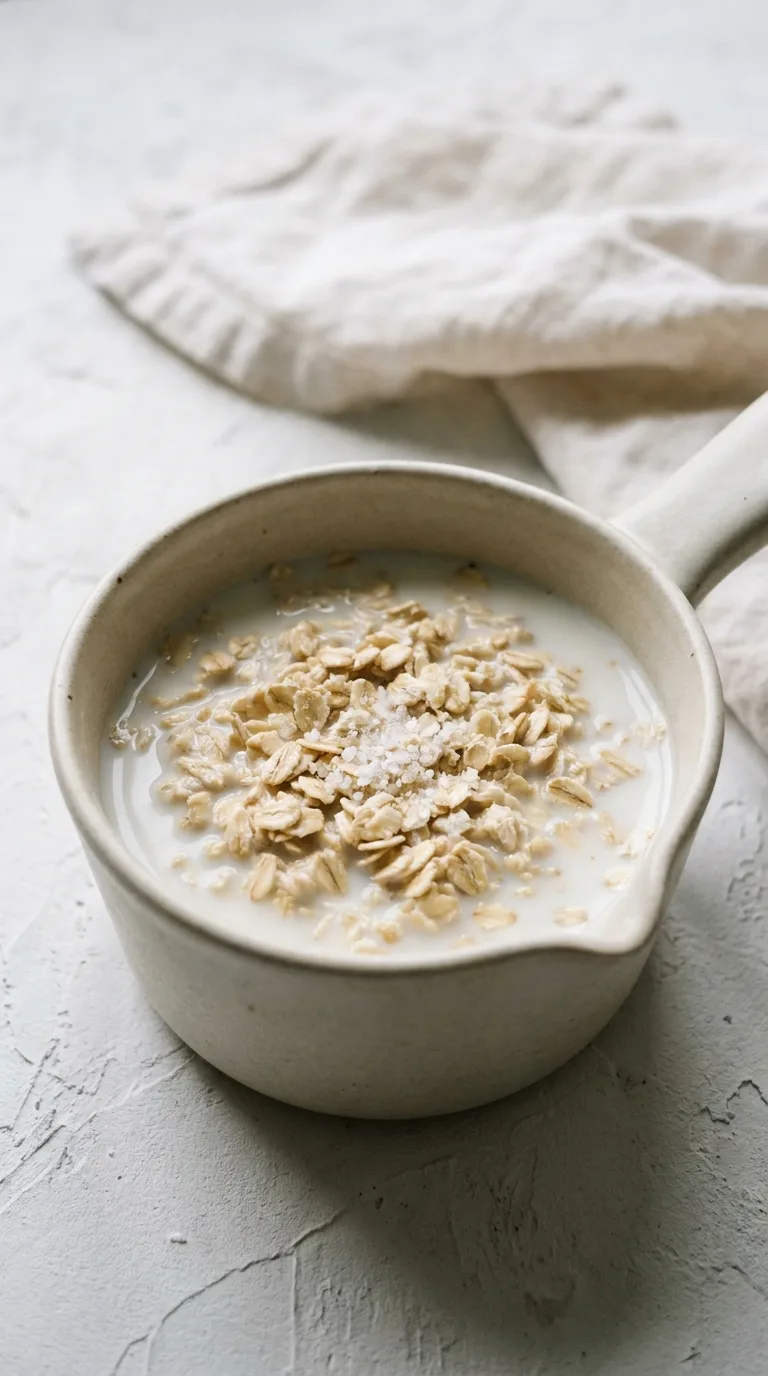 Protein Oatmeal Egg Whites: Fluffy High Protein Porridge – step 1: Combine base ingredients