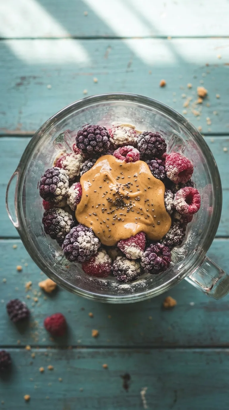 Low Carb Protein Smoothie: Berry-Chia Boost Shake – step 1: Prepare the base