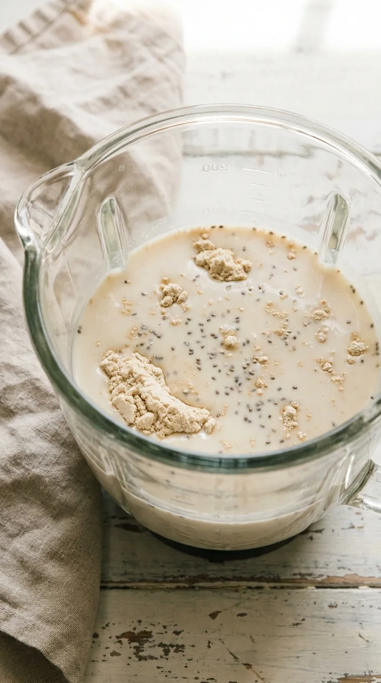 Dairy-Free Protein Smoothie: Plant-Based Berry and Banana Drink – step 2: Mix the dry powders