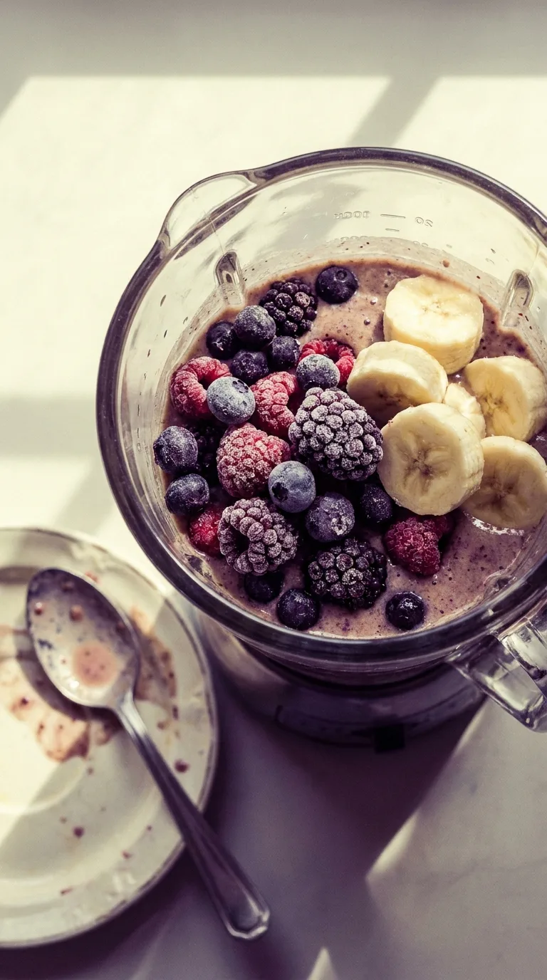 Dairy-Free Protein Smoothie: Plant-Based Berry and Banana Drink – step 3: Add the fruit