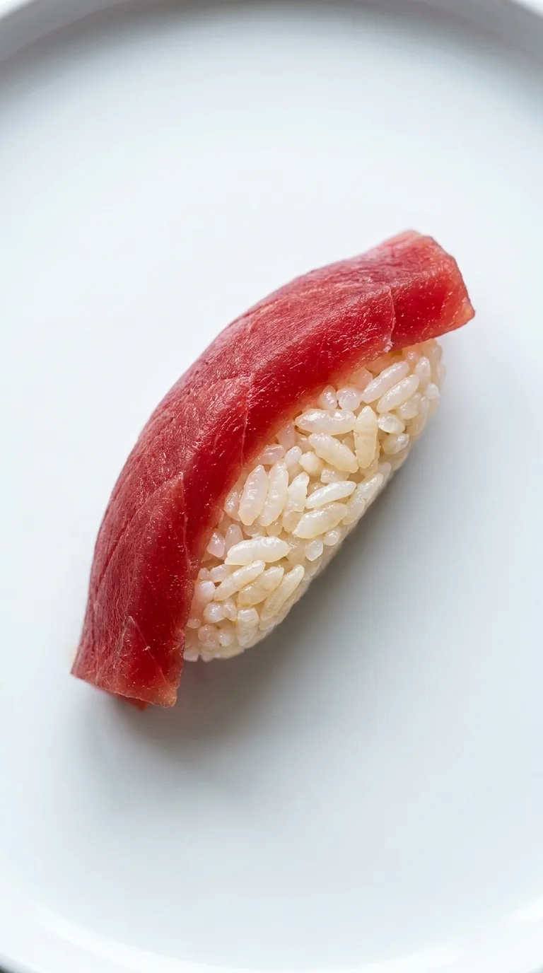 Protein Sushi Nigiri: Fresh Tuna and Seasoned Rice – step 6: Assemble the nigiri
