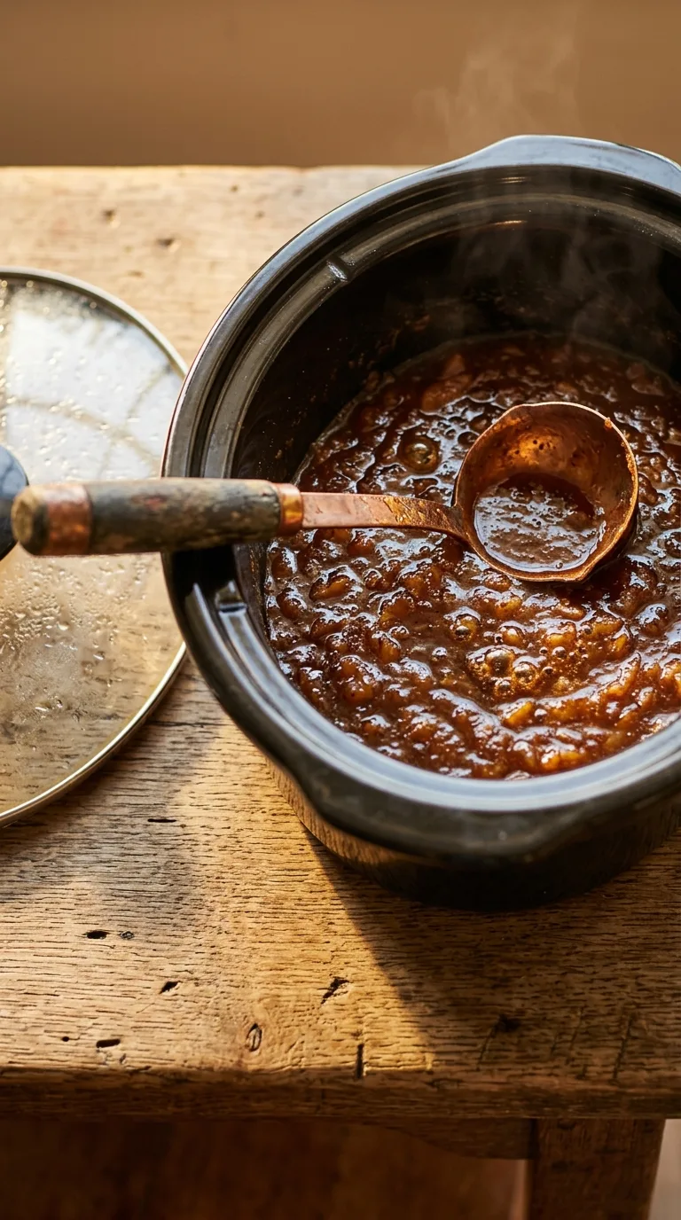 Apple Butter: Slow Cooker Fruit Spread – step 6: Thicken the butter