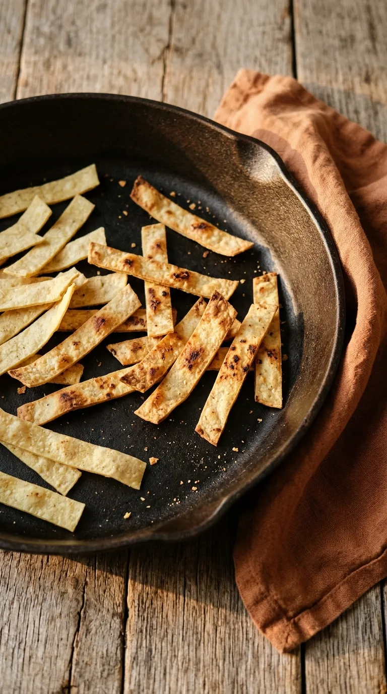 Enchiladas: Slow Cooker Mexican Chicken – step 5: Toast the tortillas