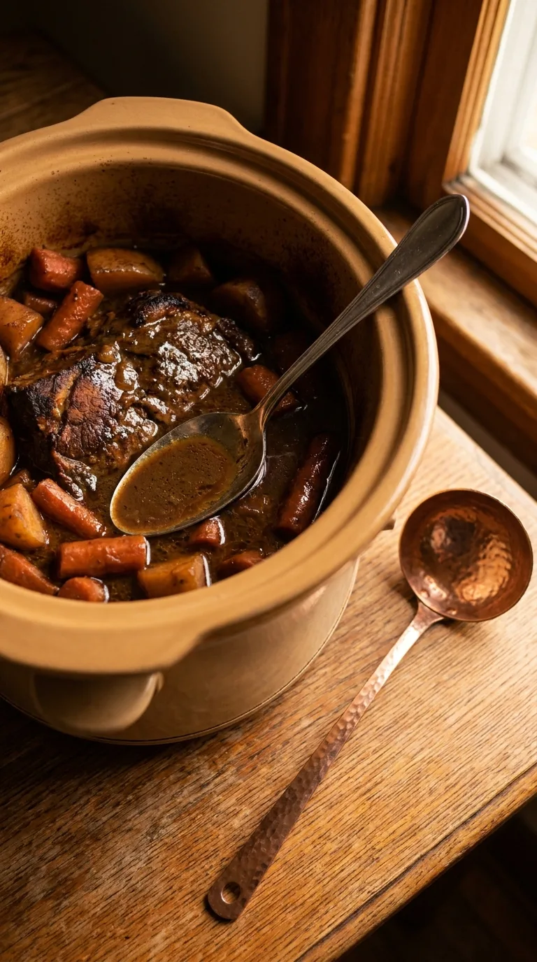 Pot Roast: American Slow Cooked Beef – step 6: Thicken the gravy