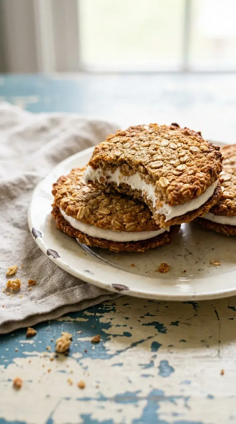 Protein Oatmeal Cream Pie: High-Protein Breakfast Treat