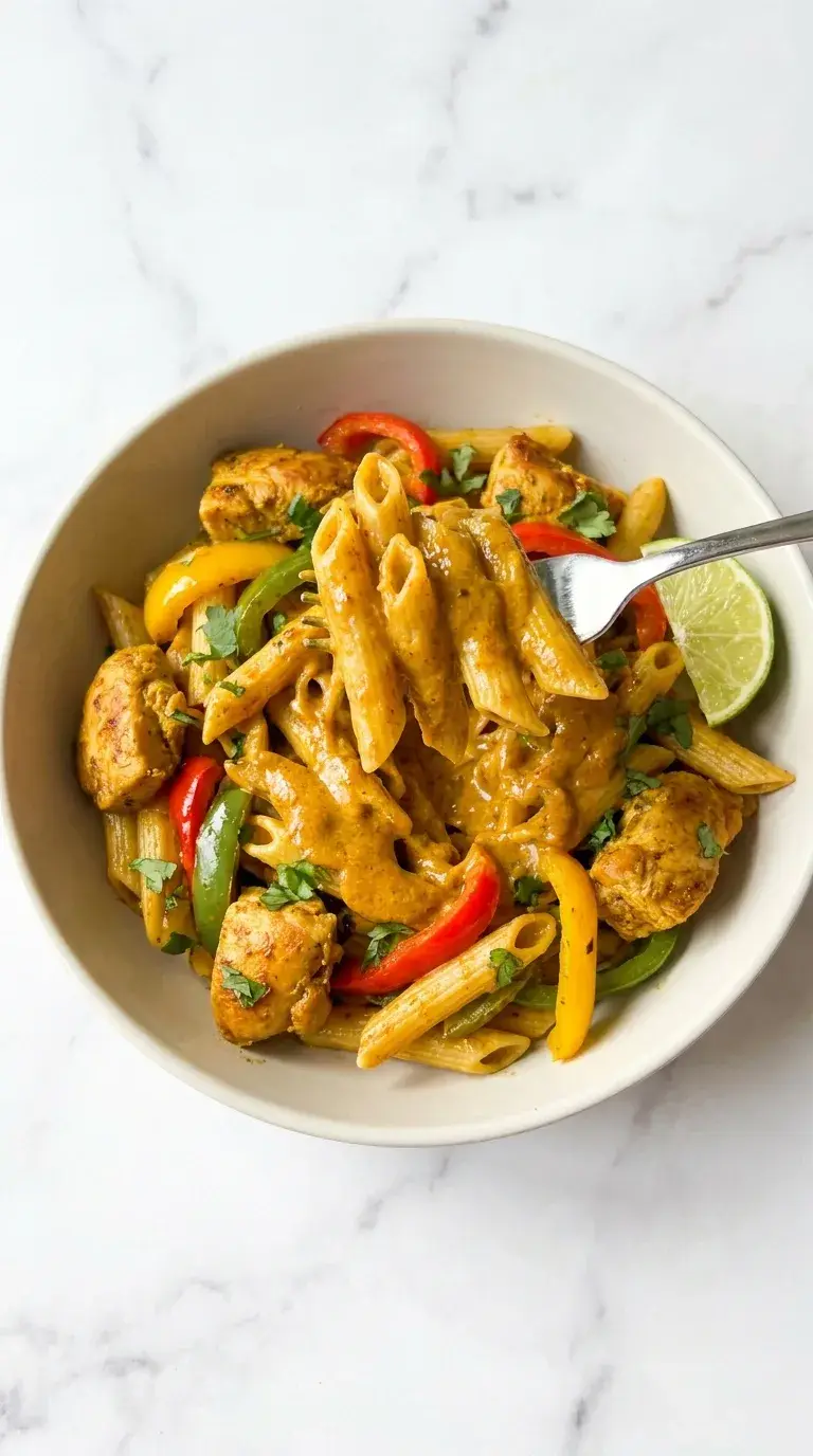 Jamaican Style Chicken Pasta: Creamy Jerk Penne