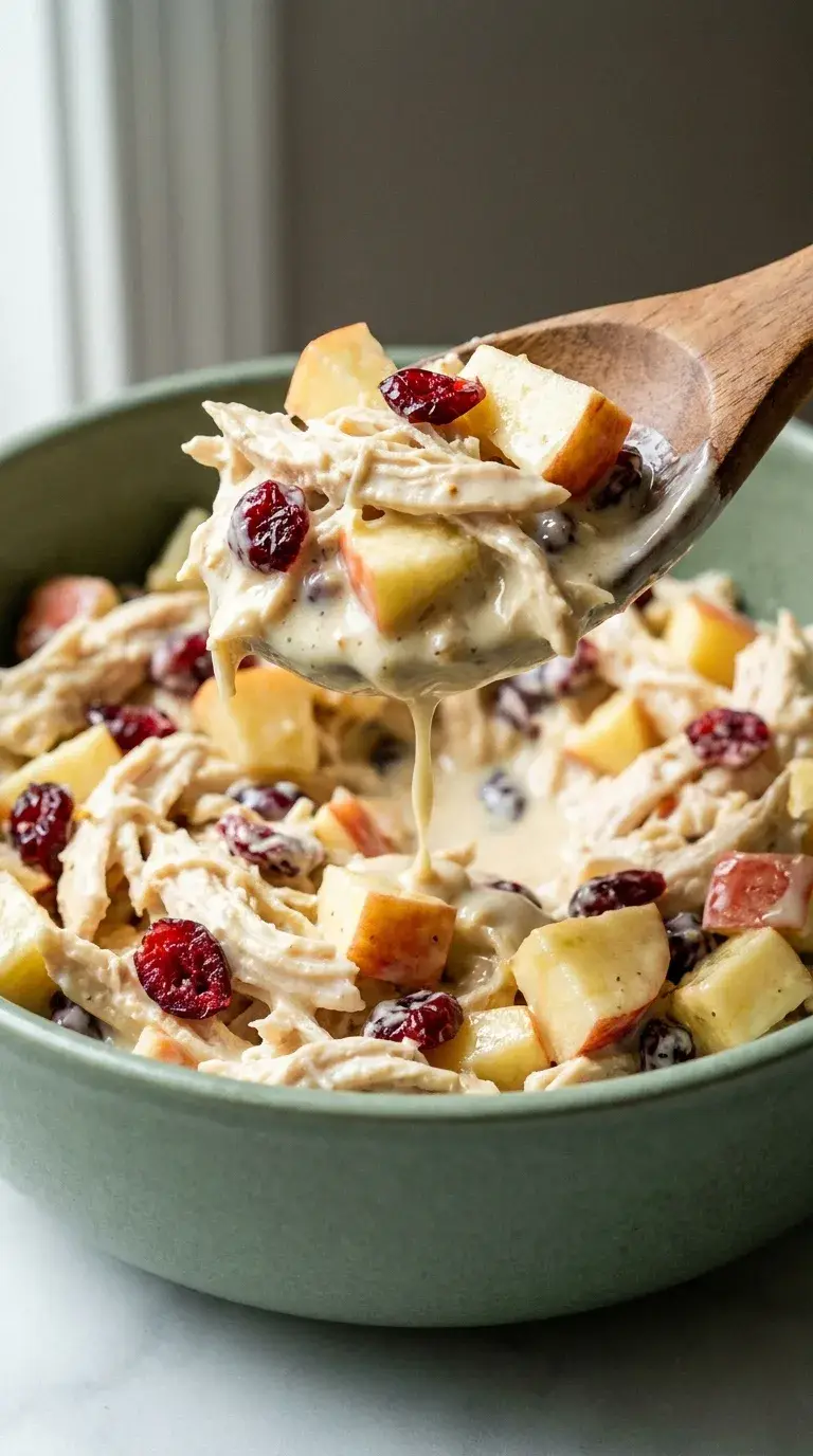 Chicken and Apples Salad: American Creamy Fruit Salad