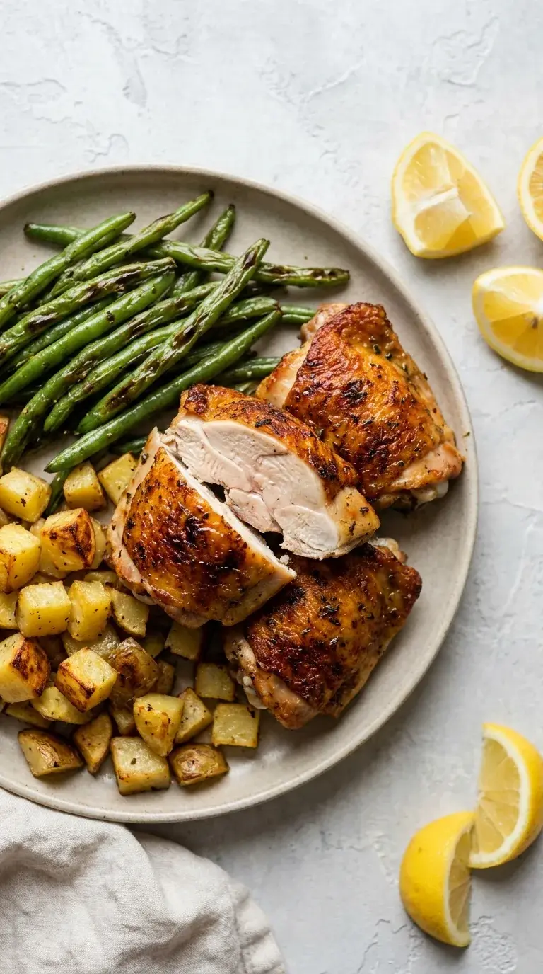 Sheet Pan Chicken and Green Beans: One-Pan Roasted Dinner