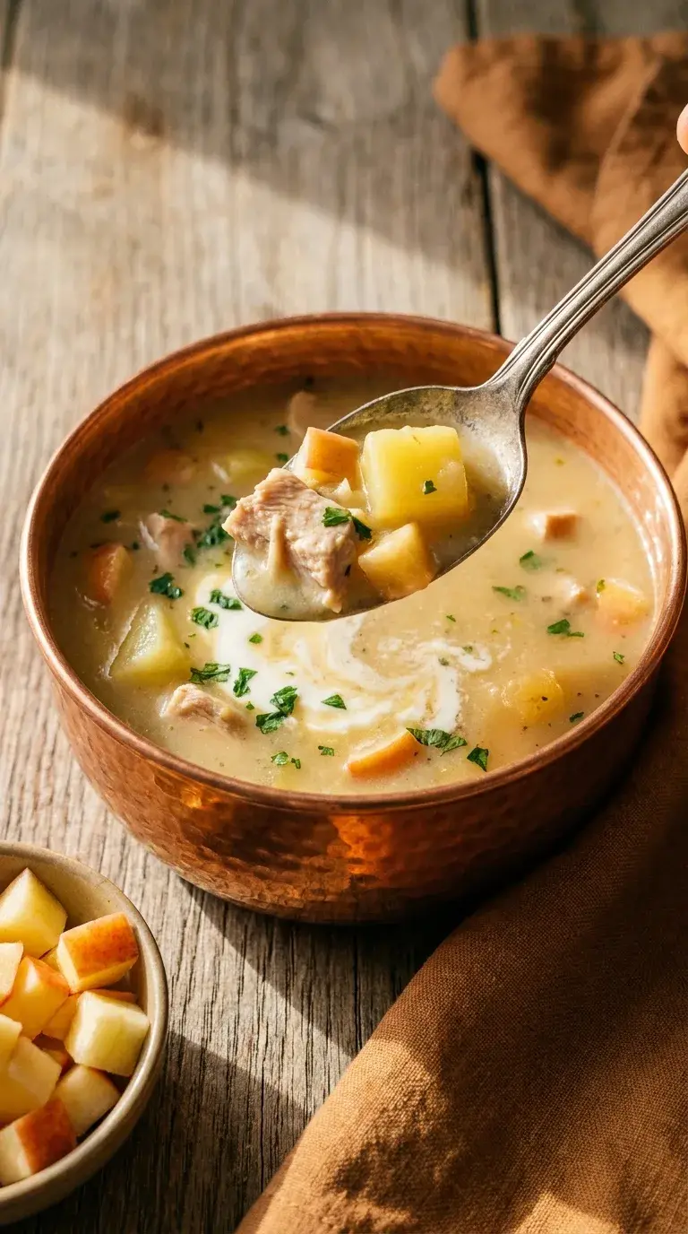 Hearty Chicken Apple Potato Soup: American Autumn Stew