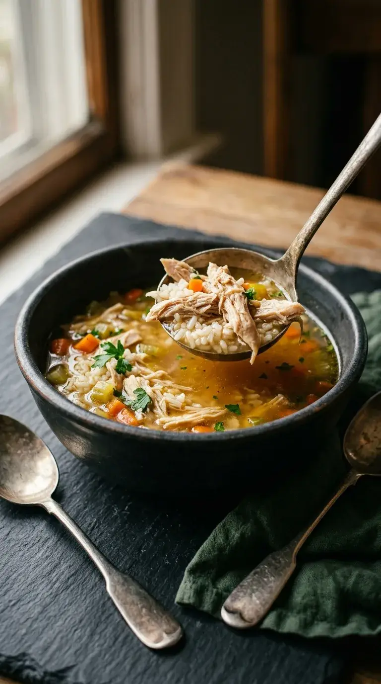 Hearty Chicken Soup and Rice: American One-Pot Meal