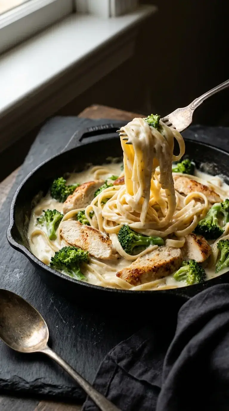 Chicken Alfredo with Broccoli: Creamy Italian Pasta