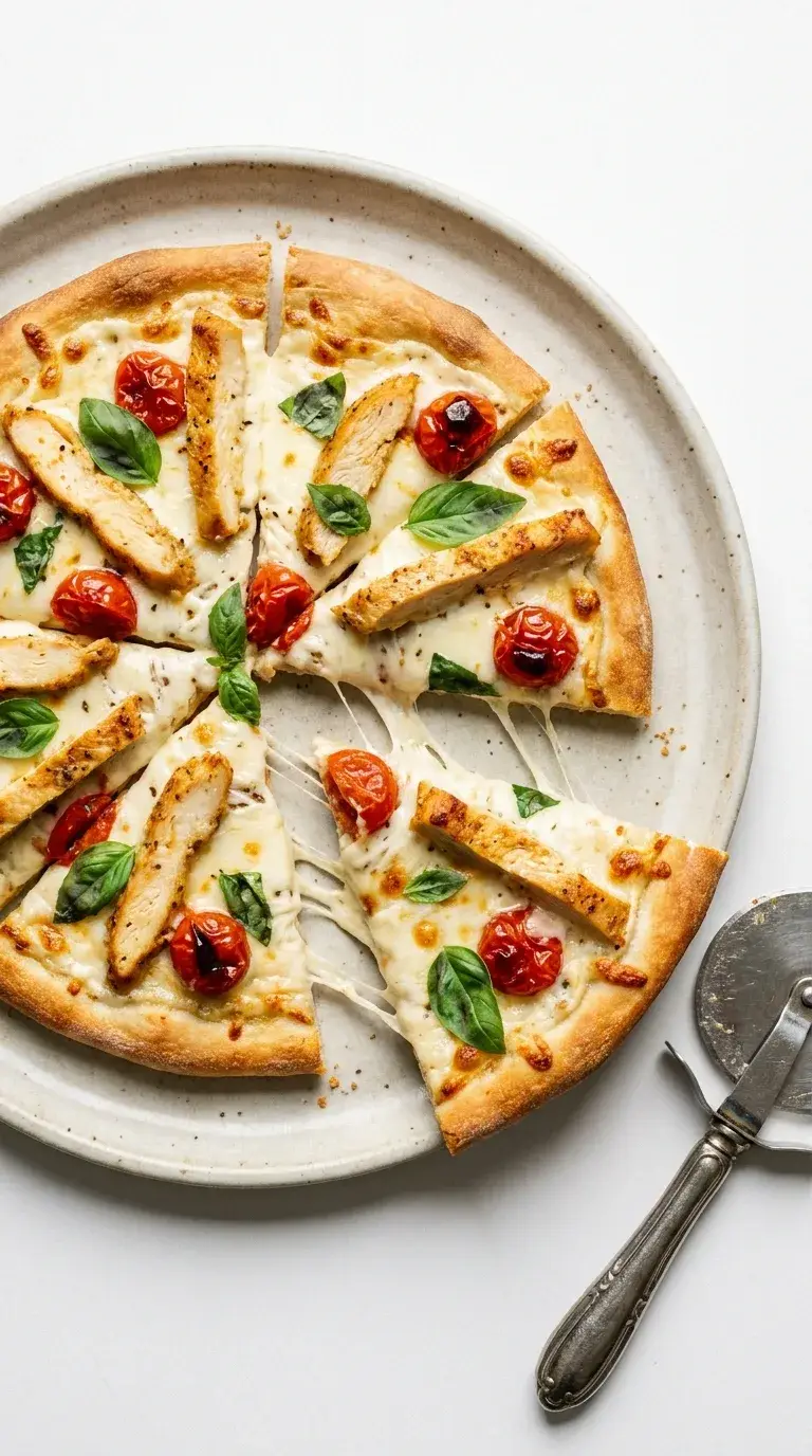 Chicken Alfredo Pizza: Creamy Italian-Inspired Flatbread