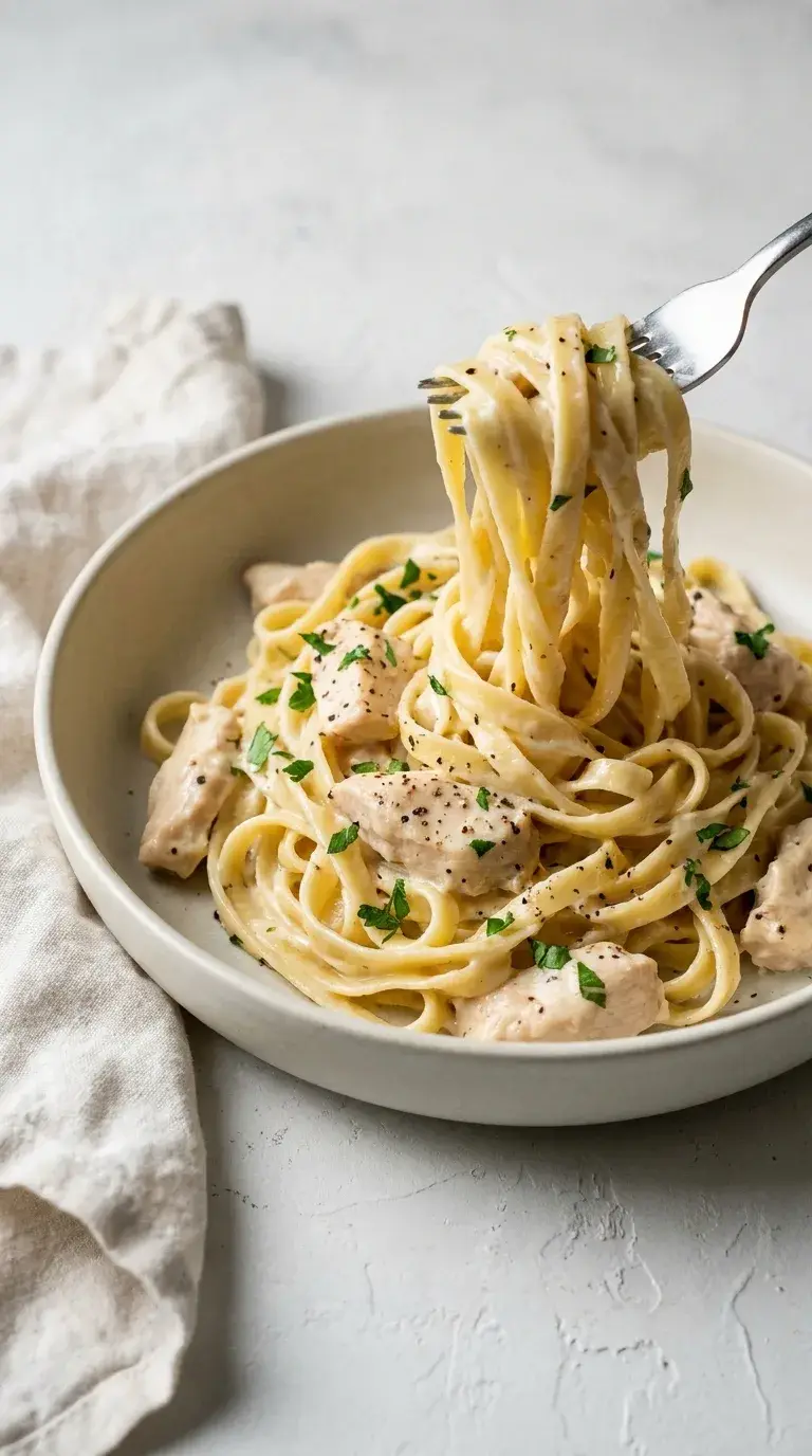 Chicken Alfredo: Creamy Parmesan Pasta
