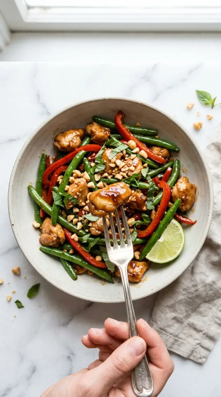 Thai Chicken and Green Beans: Savoury Stir-Fry