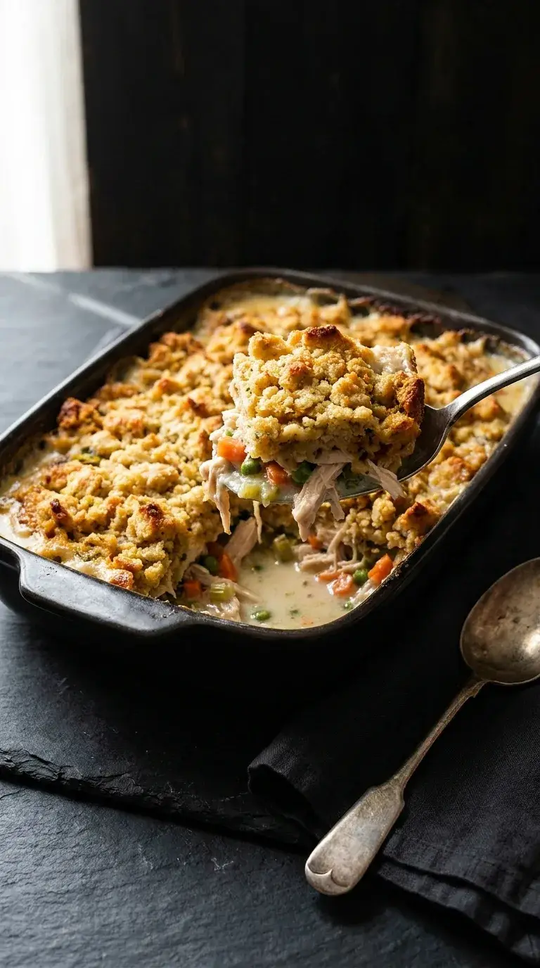 Chicken Casserole with Stuffing: Savoury Baked Dinner
