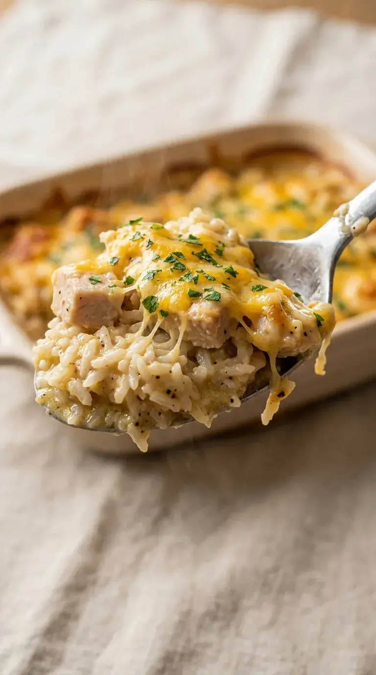 Chicken Casserole: Creamy Slow-Cooked Rice Dish