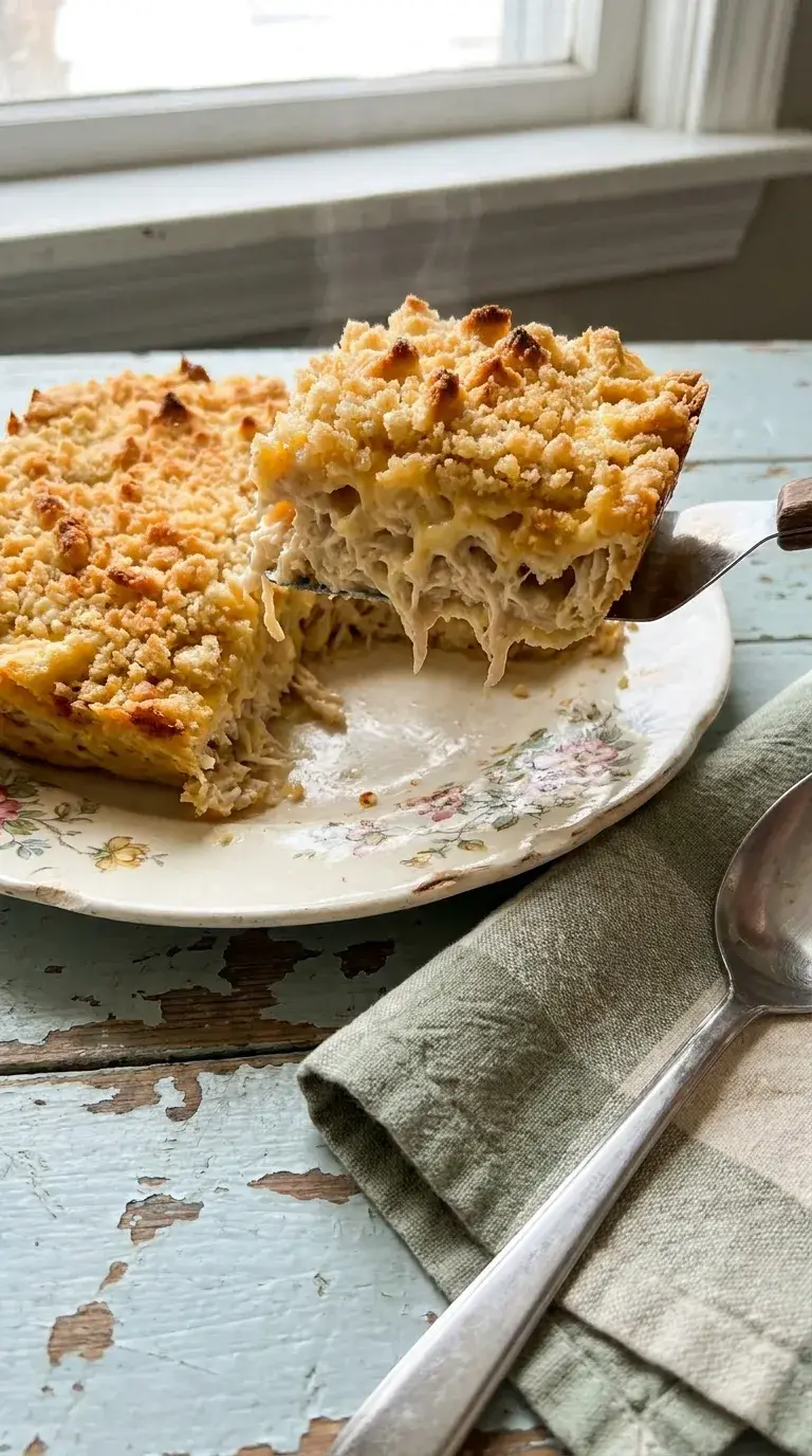 Chicken Casserole with Ritz Crackers: Savoury Creamy Bake
