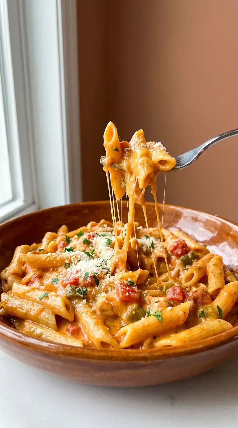Chicken Pasta Rotel: Creamy Tomato and Chilli Pasta