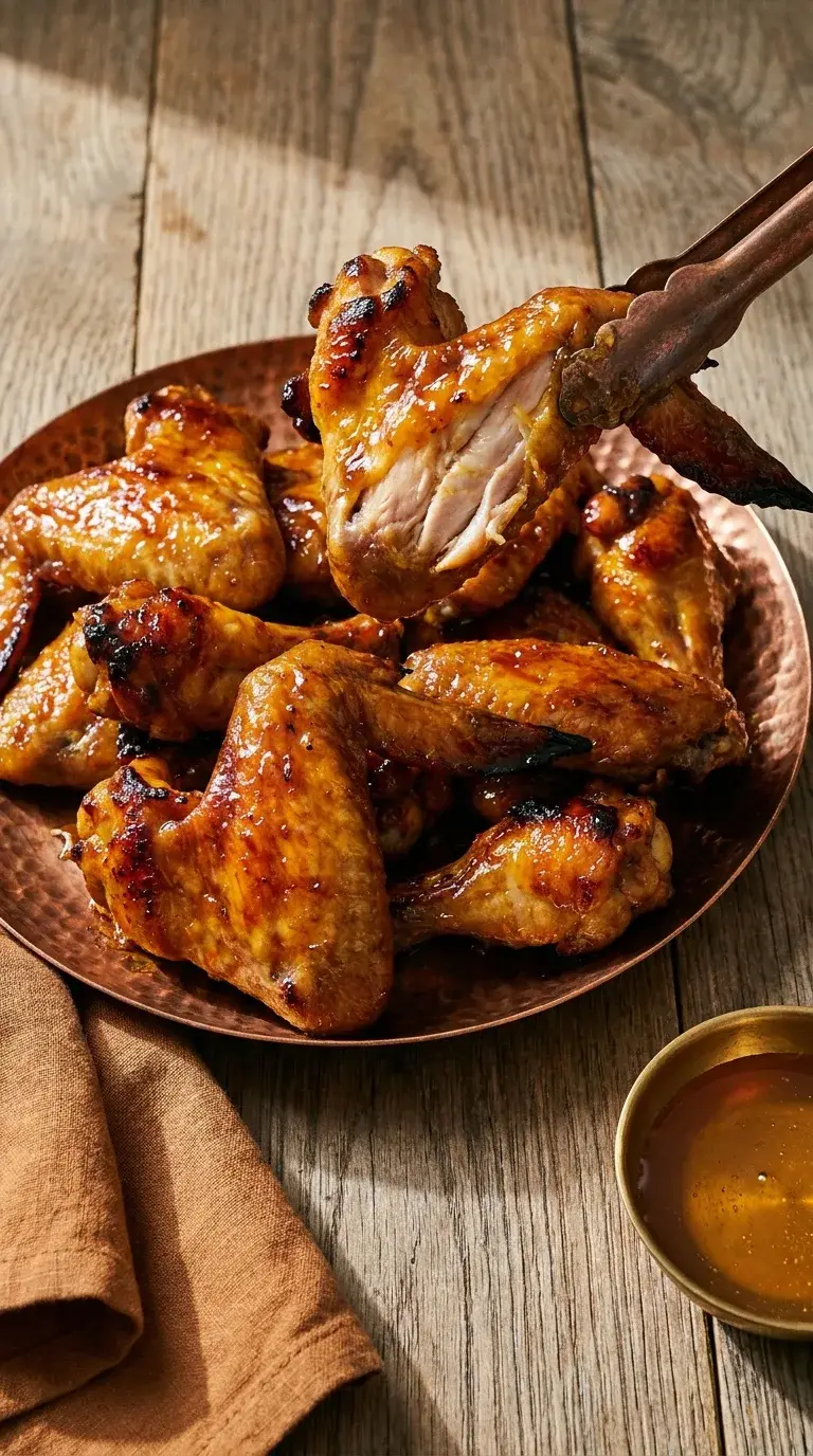 Honey Mustard Chicken Wings: Crispy Baked Poultry