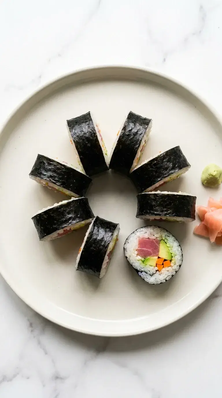 Protein Sushi Roll: Halal Tuna and Vegetable Sushi