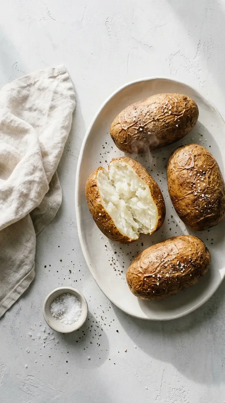 Oven Baked Potatoes: Simple Crispy Russet Potatoes