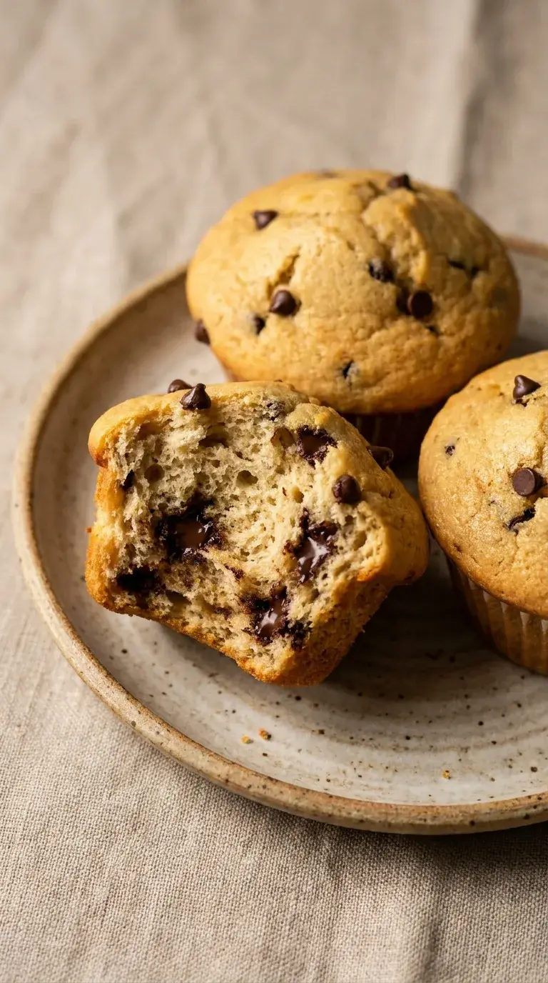 Chocolate Chip Protein Muffins: High Protein Breakfast Treats