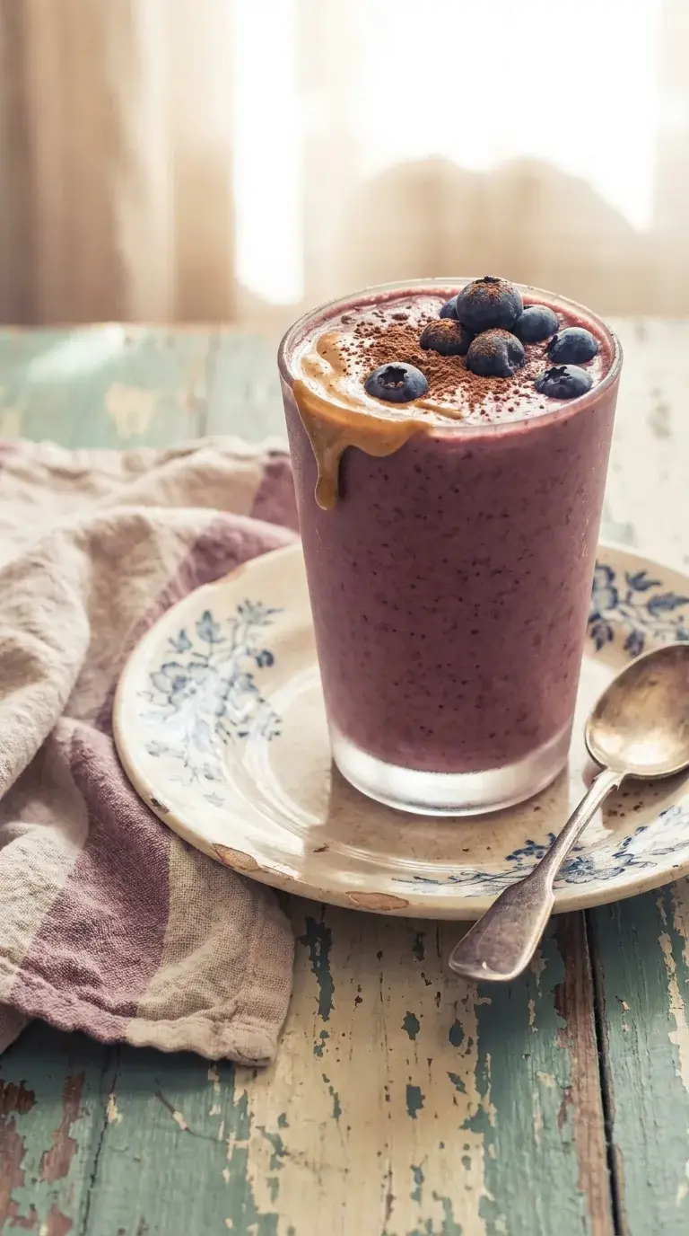 Low Carb Protein Smoothie: Berry-Chia Boost Shake