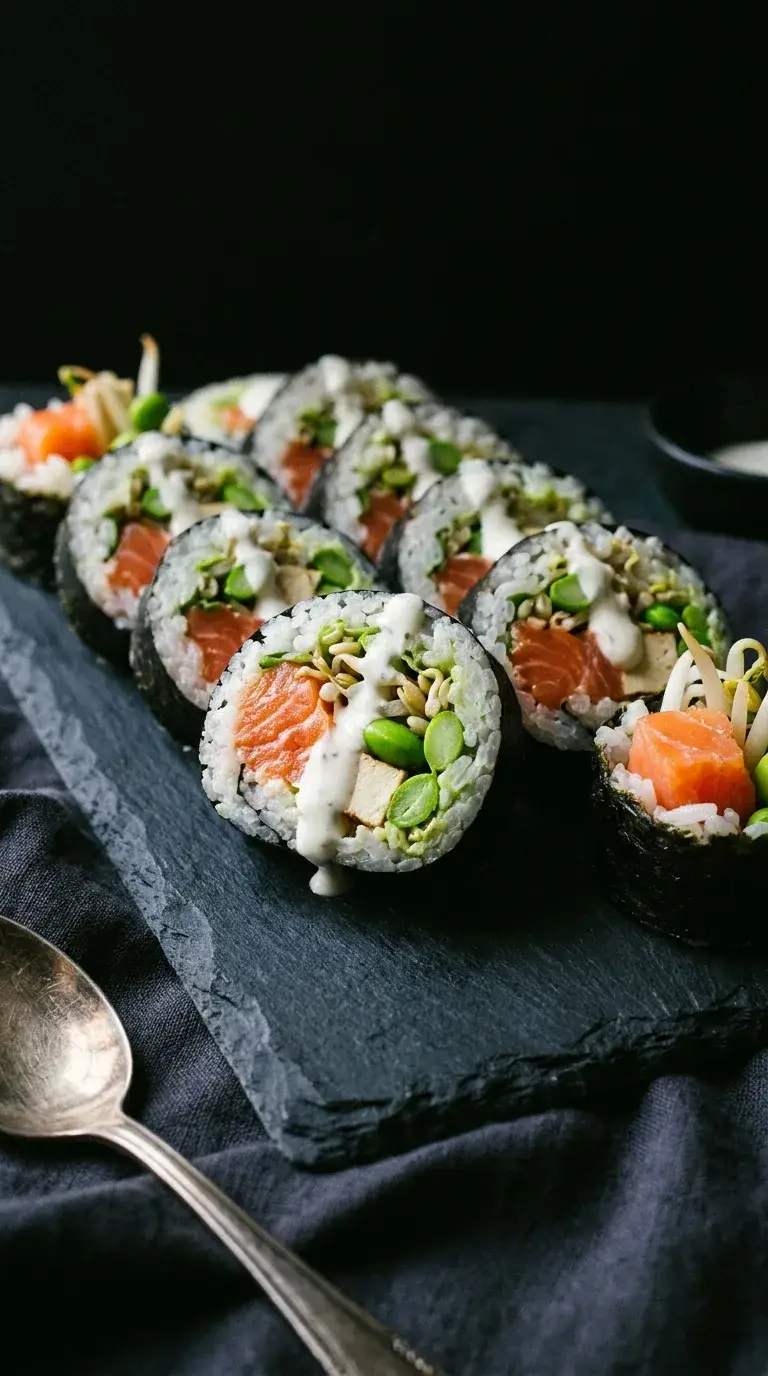 Protein Sushi Sprouts: High-Protein Halal Sushi Rolls