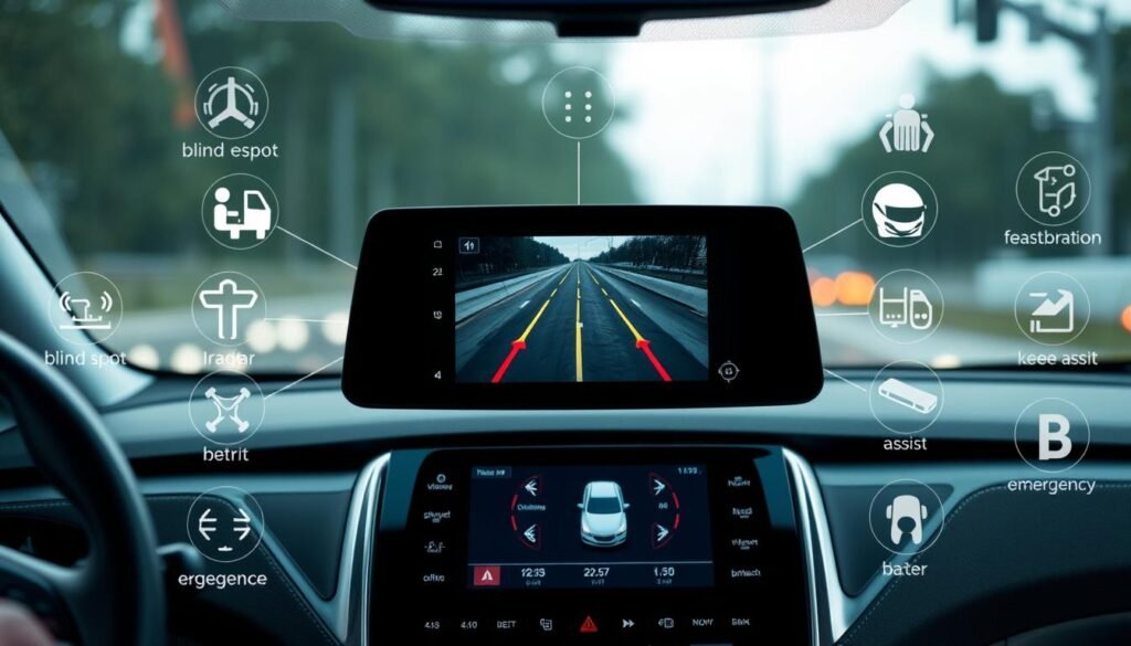 integration of safety features related to rearview cameras